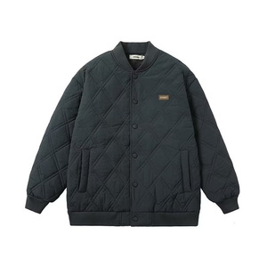 Chaqueta Bomber Acolchada para Hombre, Estilo Oversize con Costuras en Diamante, Cuello de Béisbol, Abrigo Casual de Invierno, Moda Sehe - Product Image 5