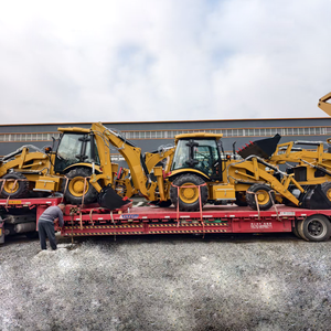 Escavatore-Caricatore Usato 420f, Macchina di Seconda Mano 416 420 420F2, Mini Escavatore a Ruote 4x4 - Product Image 1