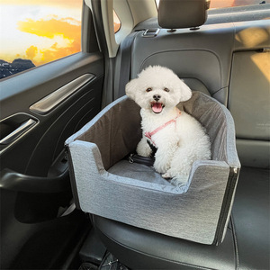 Portable Car <b>Pet</b> <b>Bed</b> For Small Dogs Breathable Anti-Slip Backseat Cover With Safety Hook And Zipper - Product Image 3