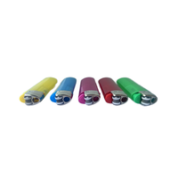 Briquet OEM portable en plastique à silex Allume-cigare de cuisine classique en métal Accessoire pour fumer jetable Logo personnalisé Cadeaux publicitaires
