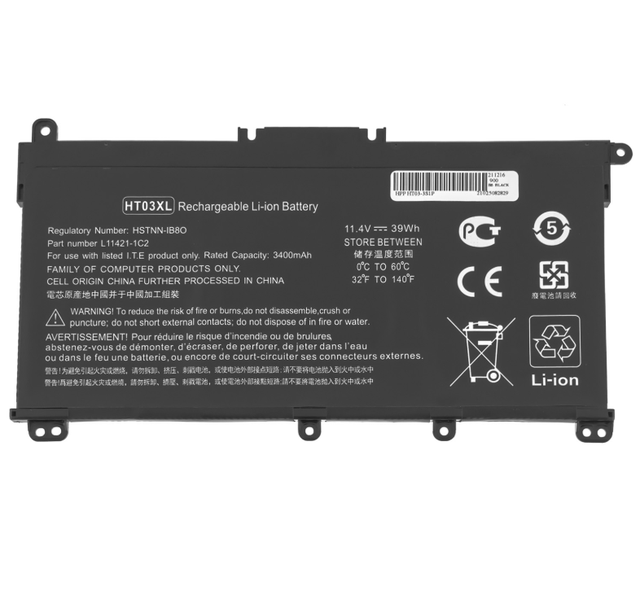 ORG Battery for Laptop HP HT03XL (Pavilion 14-CE, 15-DA, 15-CW, 17-CA Series) 11.55V 41.9Wh Black