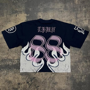 Người Đàn Ông Của Chất Lượng Cao Dệt Kim Áo Thun Quá Khổ Bóng Rổ Jersey Với Long Lanh Sáng Bóng Thạch Màn Hình In Lưới Thiết Kế - Product Image 1