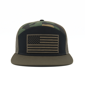 Gorra de Camionero de 7 Paneles con Camuflaje Personalizado para Hombre, Gorra de Camionero con Malla en la Parte Trasera, Gorras de Camionero de Camuflaje de 7 Paneles para Actividades al Aire Libre - Product Image 1