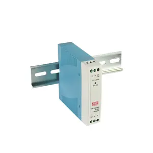 Fonte de alimentação de comutação em trilho DIN industrial SMPS original Meanwell MDR-20-24 20W 24V 1A AC-DC de saída única