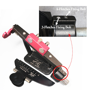 Fletching Jig tiro con arco <span class=keywords><strong>flecha</strong></span> pluma palo dispositivo hierro abrazadera recta Fletching Jig pluma reparación Fletching Jig Kit de herramientas - Product Image 3
