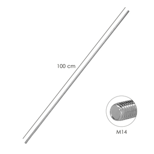 Barra filettata zincata, filettatura M14, lunghezza 1 metro - Product Image 2