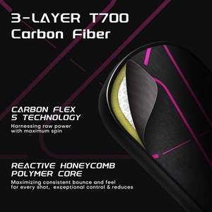 Fibre de carbone, surface givrée, noyau en nid d'abeille, durable, haute qualité, léger, design personnalisé, entraînement, loisirs, utilisation sans bord - Product Image 2