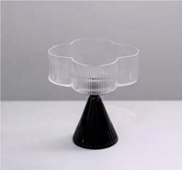 Bol à bijoux en verre borosilicaté multicolore résistant à la chaleur soufflé à la main sur mesure avec base