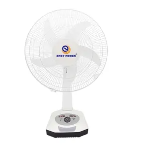 16 Inch Zuidoost Azië Hot Verkoop Oplaadbare Ventilator Lood Zuur Batterij Ac/Dc Oplaadbare Zonne-Energie Noodsituatie Ventilator Voor Thuis