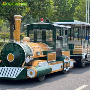 รถไฟนำเที่ยวแบบปรับแต่งได้สำหรับเด็ก รถไฟชมวิวแบบไม่ใช้รางเหล็ก สำหรับสวนสนุก ห้างสรรพสินค้า ได้รับการรับรองมาตรฐาน CE คุณภาพสูง - Product Image 3