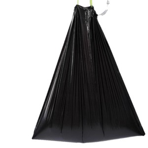 Drawstring Black Garbage Bags Thickened Large Size For Household Cleaning Student Dormitory Use With Pull Out Closure - Product Image 2