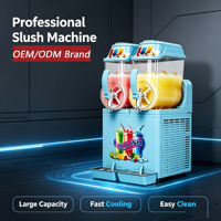 Machine à slush commerciale Baiwin, machine à granita, machine à boissons glacées pour les magasins de bubble tea, les cafés et les restaurants