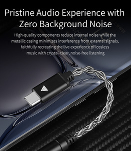 Adaptateur <span class=keywords><strong>audio</strong></span> Type C vers 3,5 mm pour connexion casque téléphone/tablette, transmission haute fidélité sans perte, liaison directe - Product Image 6
