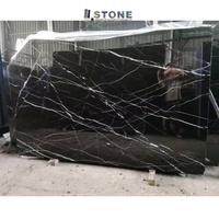 Marbre noir Marquina de premier choix, grandes dalles, sol en marbre noir et carreaux de pierre, prix Foshan, prix Yunfu Stones