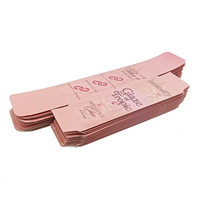 Boîte cosmétique personnalisée en carton biodégradable, style dossier plat, blanc uni