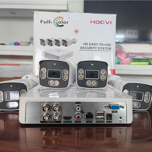 Kit de surveillance CCTV, système de surveillance, lumière chaude, vision nocturne couleur, 1080p, objectif 3,6 mm, XVR 4-en-1, caméra de sécurité pour magasin - Product Image 2