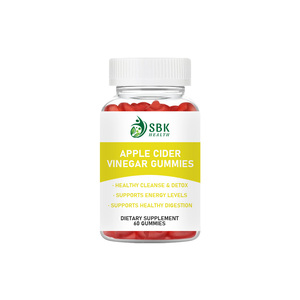 Gommes au vinaigre de cidre de pomme de qualité supérieure, glucides et sucres totaux, favorisent un poids sain, gommes à la vitamine B12 - Product Image 1