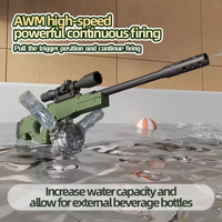 Pistolet à eau automatique Ya Xin M416 à haute capacité, tir longue portée, fusil de sniper, pistolet à eau électrique pour enfants