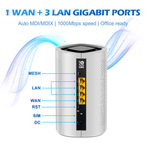 5g openwrt Sim Wifi <span class=keywords><strong>Router</strong></span> ax3000mbps Gigabit <span class=keywords><strong>4G</strong></span> băng tần kép 3 lans RJ45 công nghiệp wifi6 <span class=keywords><strong>Router</strong></span> với scheda khe cắm thẻ Sim - Product Image 5