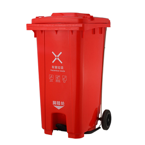 L'usine chinoise fournit directement une poubelle à pédale <span class=keywords><strong>en</strong></span> plastique 100L/120L/240L avec 2 roues - Product Image 2