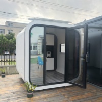 Cabine de bureau solaire entièrement assemblée, décorée, abri de jardin personnalisé, prêt à l'emploi, espace de travail extérieur, cabine de bureau de jardin