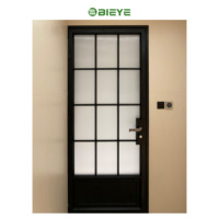 Porte en aluminium de luxe adoptant une esthétique française classique avec un excellent effet d'isolation acoustique