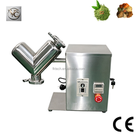 FKJX Mini Mélangeur de poudre à moteur en acier inoxydable 304 de qualité alimentaire, type V, 5L/2L, 100V, pour poudre détergente commerciale
