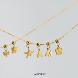 Mini Iconos Decorativos Tipo Stopper |   Charm Separador de Silicona de Acero Inoxidable con Baño de Oro PVD de 18K |   Resistente al agua, hipoalergénico y sin deslustre - Product Image 4