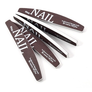 Logo EDGE NAIL Tampon brun foncé et remplisseur d'ongles en éponge avec papier abrasif personnalisé 80 grossier 150 dégradé fin pour manucure - Product Image 5