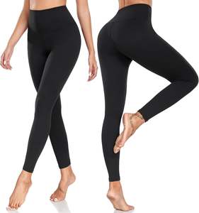 Leggings doux pour femmes-Contrôle du ventre à taille haute No See Through Workout Yoga Pants - Product Image 3