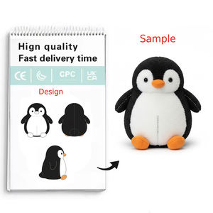 Pingüinos de Peluche Personalizados, Servicio OEM ODM, Lindos Pingüinos de Peluche Kawaii, Peluche Suave - Product Image 1