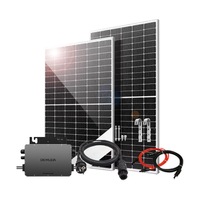 Système solaire photovoltaïque domestique complet connecté au réseau 220V, panneaux en silicium monocristallin 800W, micro-onduleur, énergie CXS Solar