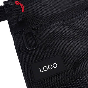 Nouvelle pochette tactique noire pour la détection de métaux, sac de récupération empilable en tissu recyclé, sac banane portable pour l'extérieur - Product Image 4