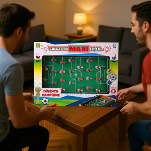 Calcinetto Maxi Goal, Mesa de Futbolín de MDF de 57x46 cm, Superficie de Juego de 9 mm para 2 Jugadores - Product Image 3