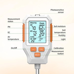 Nouveau testeur numérique de sol LCD 7 en 1 PH/EC/Température/Humidité/Température de l'air/Fertilité/Luminosité SGS15 Modèle Jardin - Product Image 5