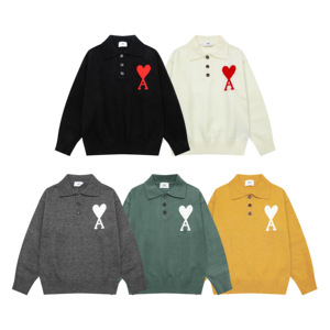 Suéter Oversize de Otoño con Patrón Jacquard de Corazones, Cuello Redondo, para Cárdigan con Cuello en V, Unisex, Casual, Tejido - Product Image 5