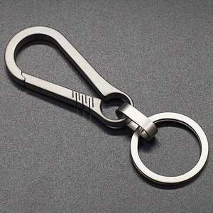 Titanium Alloy Car <b>Keychain</b> Manufacturer Wholesale K6-1 <b>Personalized</b> Creative Simple Men's Women's Waist Chain Ring - Product Image 1