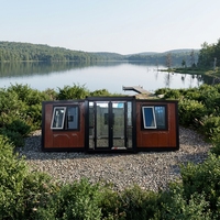 Maisons extensibles de 40 pieds au design moderne du milieu du siècle, résistantes au vent et aux tremblements de terre, installation rapide, personnalisables