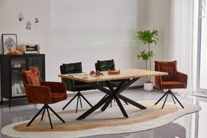 Mesa de comedor de cristal nórdico moderno barato y silla de cuero Pu para 6 juego de mesa de comedor de <span class=keywords><strong>restaurante</strong></span> con 6 sillas - Product Image 4