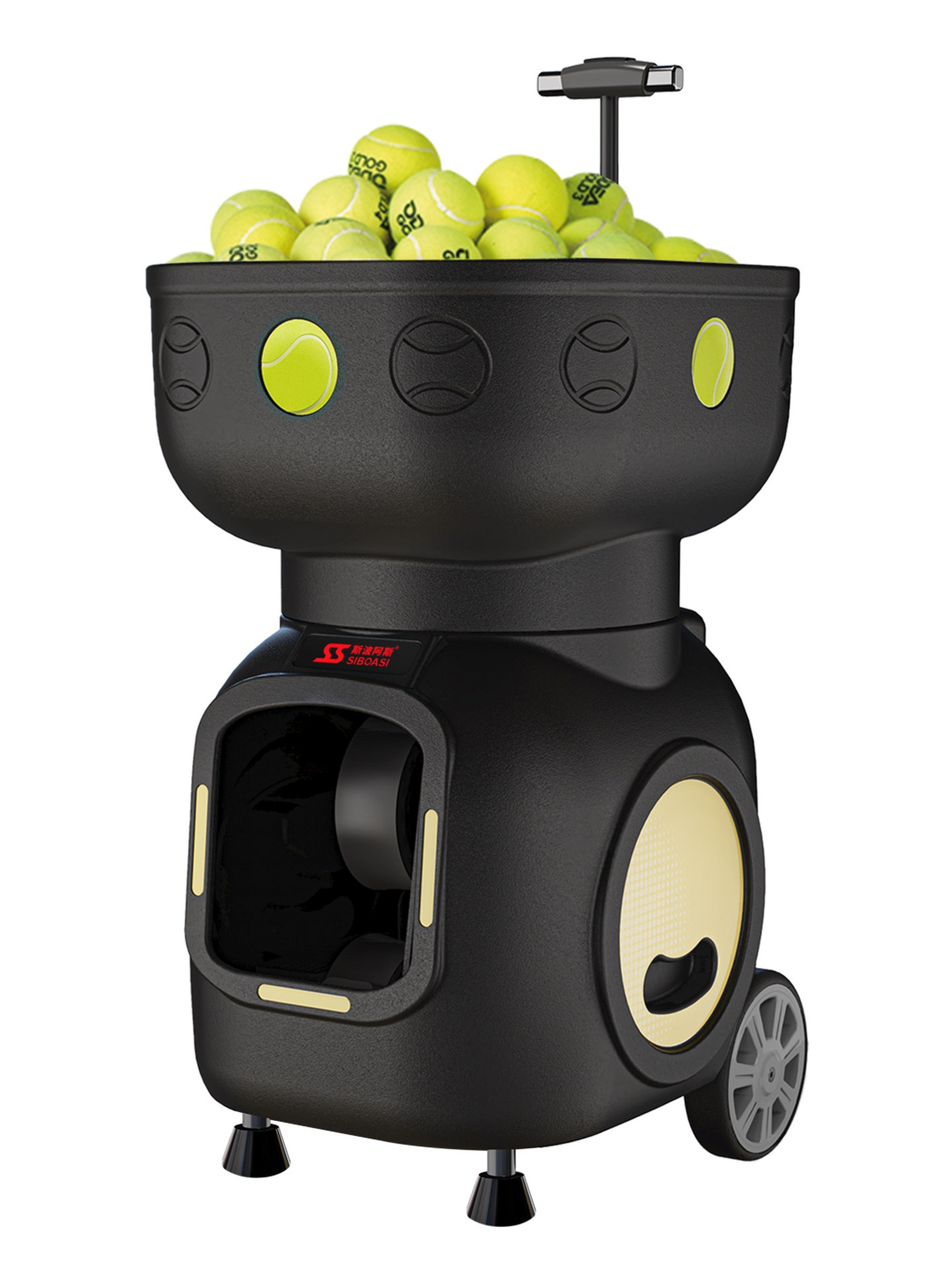 SPOAS T5 Professional Intelligent Tennis Serving Robot with Battery Programming Automatic Powerful Throwing Trainer