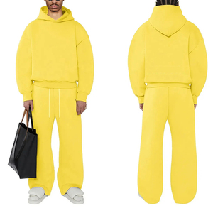 High Quality Winter 450gsm Custom Logo Windproof Eco-Friendly 100% Polyester Men's Unisex Joggers Sweat Suits Hoodie <b>Shorts</b> Sets - Product Image 5