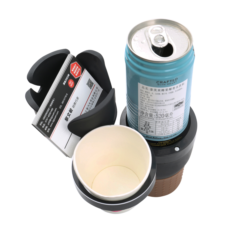 Joyart JS-Q03 Multifunction Adjustable Car Cup Holder - Universal Mobile Phone Sunglasses Holder