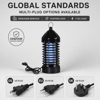 Lampe anti-moustiques à tube de verre UV en stock, expédition rapide, 360 °   Piège à insectes Full Attraction Easy Clean