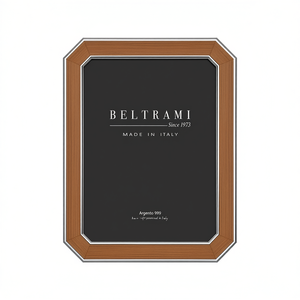 Marco de Fotos Rectangular Beltrami Plateado, Estructura de Madera, Hecho en Italia, Plata 999 - Product Image 2