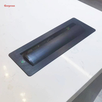 Cargador de toma de corriente emergente oculto multimedia, enchufe de escritorio abatible eléctrico empotrado multifunción para mesa de conferencias