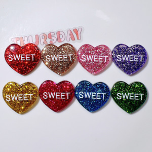 Matériaux pour patchs, colle crème, accessoires de téléphone DIY peints, pinces à <span class=keywords><strong>cheveux</strong></span>, ornements capillaires, boucles de chaussures, Saint-Valentin transfrontalier - Product Image 1