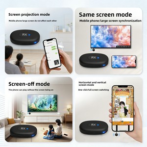Dispositivo Inalámbrico para Duplicar Pantalla para Transmisión en Vivo de Partidos de Fútbol, Teléfono a <span class=keywords><strong>TV</strong></span> <span class=keywords><strong>HD</strong></span> 5G de Doble Banda, Modos Vertical/Horizontal - Product Image 2