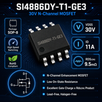 Diode de sécurité à montage en surface NK SI4886DY-T1-GE3, 8 V, 30 V, résistance interne 20 V, ID 11 A, Guangdong