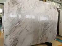 Piaget Lempengan Ubin Lantai Marmer, Lempengan Besar Stonelink Calcite Modern Hotel Carrara Dipoles Emas Putih