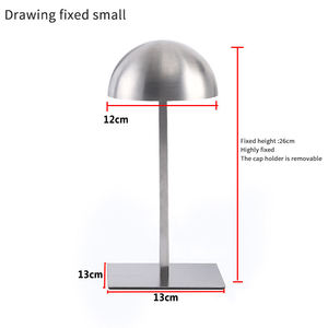 Hot Bán Sang Trọng Thép Không Gỉ Hat Giá Tùy Chỉnh Có Thể Điều Chỉnh Bạc Hiển Thị Chủ Thân Thiện Với Môi Truy Cập Hàng Đầu Cho Cửa Hàng Hat - Product Image 5